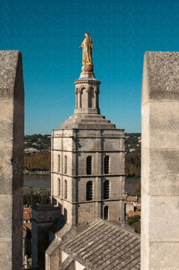 Notre-Dame des Doms depuis les hauteurs du Palais des Papes